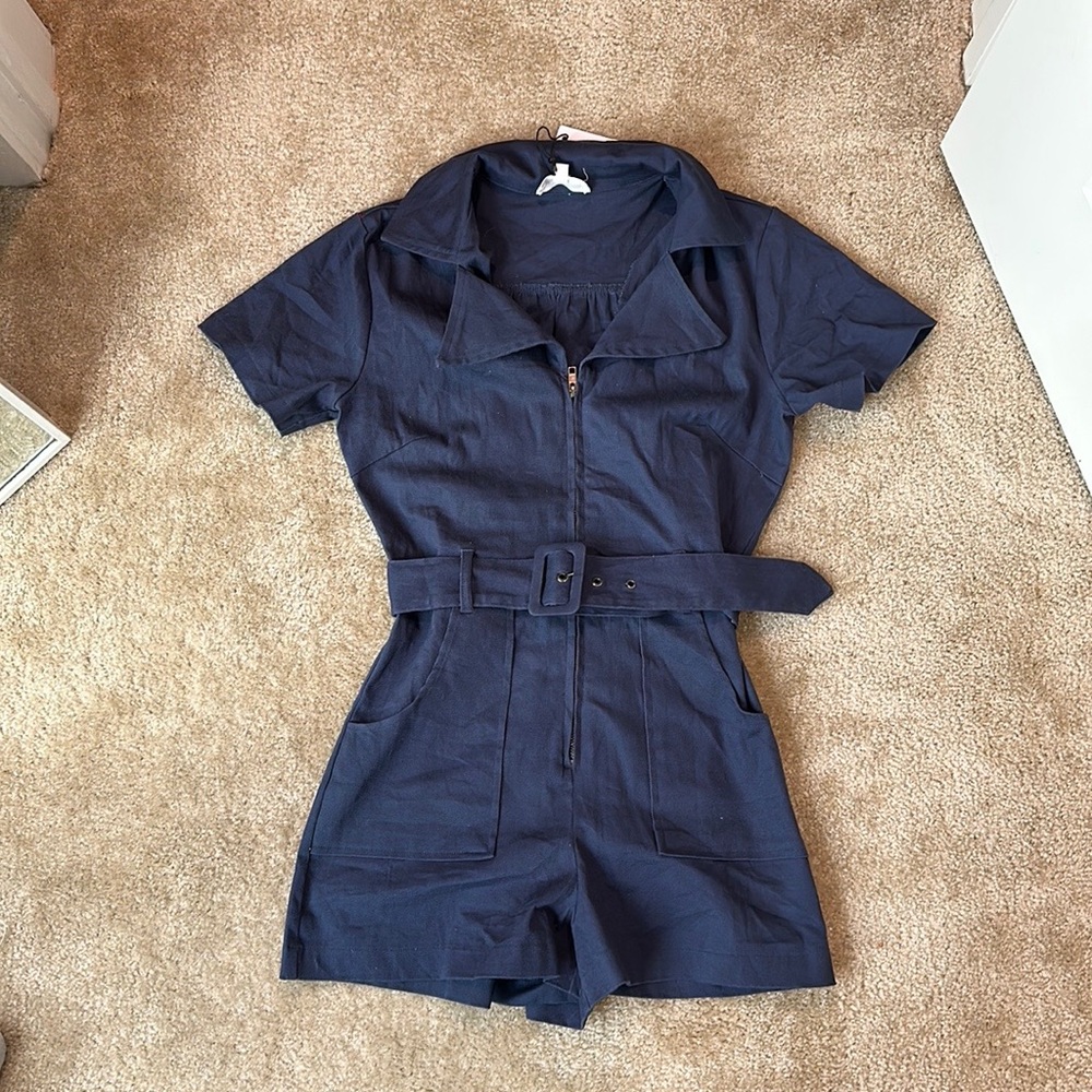 Navy romper